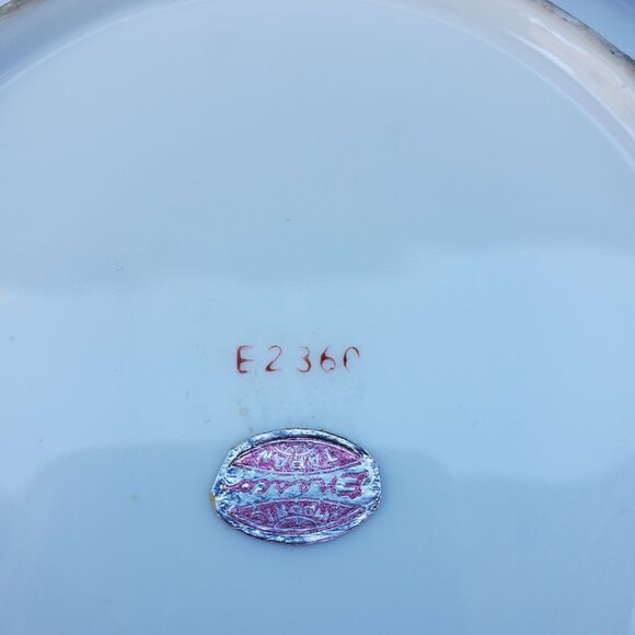 Vintage Enesco Hand-Painted Porcelain Fruit Design Shallow Bowl Japan 1960s - Picture 6 of 9